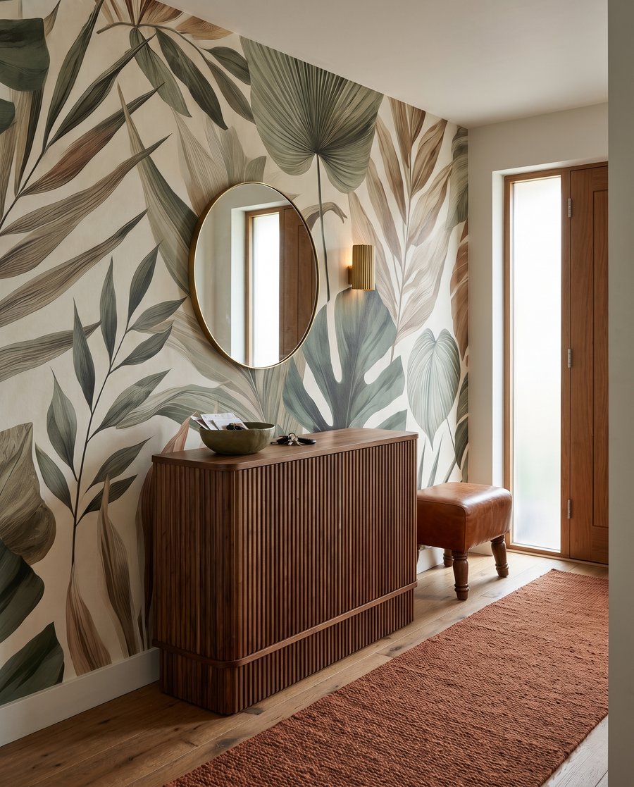 Hojas tropicales terrosas — interior 7