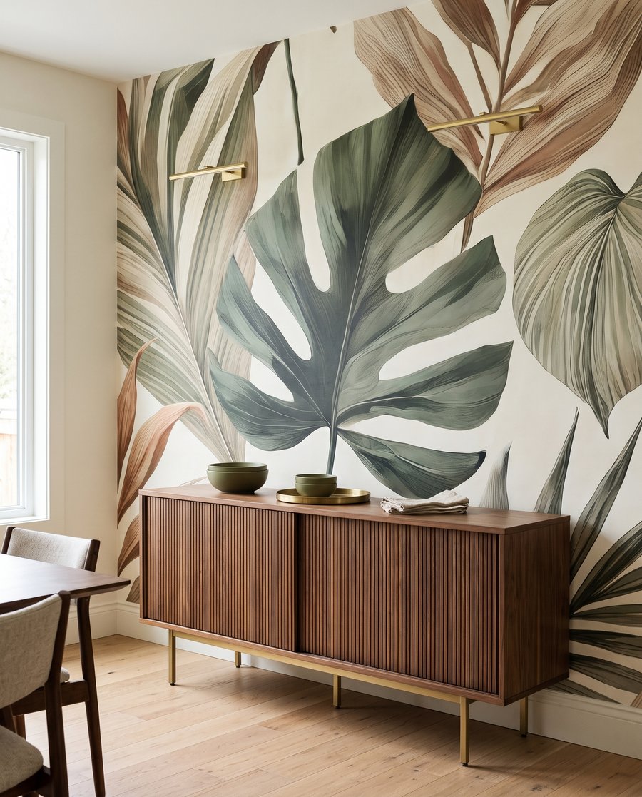 Hojas tropicales terrosas — interior 9