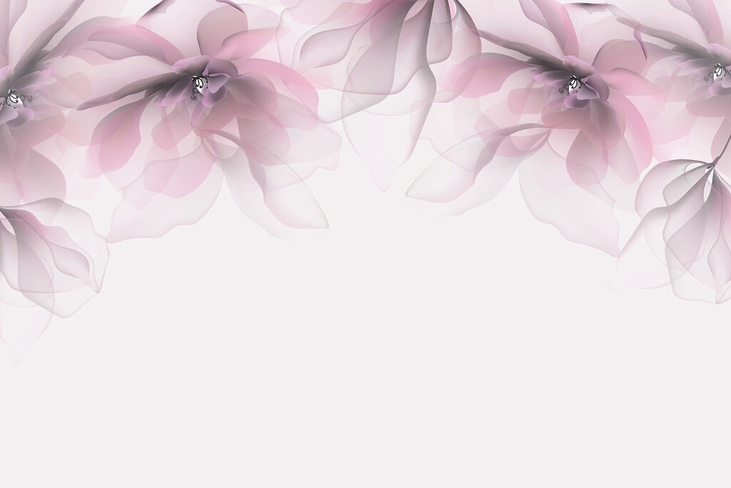 Flores colgantes arriba — diseño completo