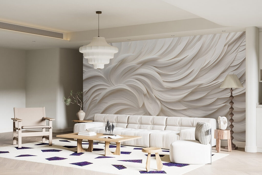 Capas blancas en abanico — interior 3