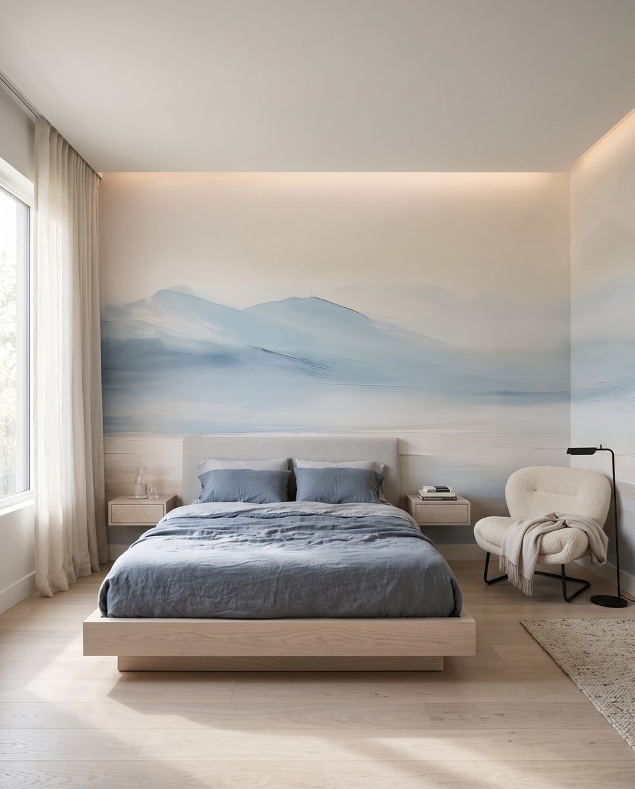 Agua en horizonte pastel — interior 2
