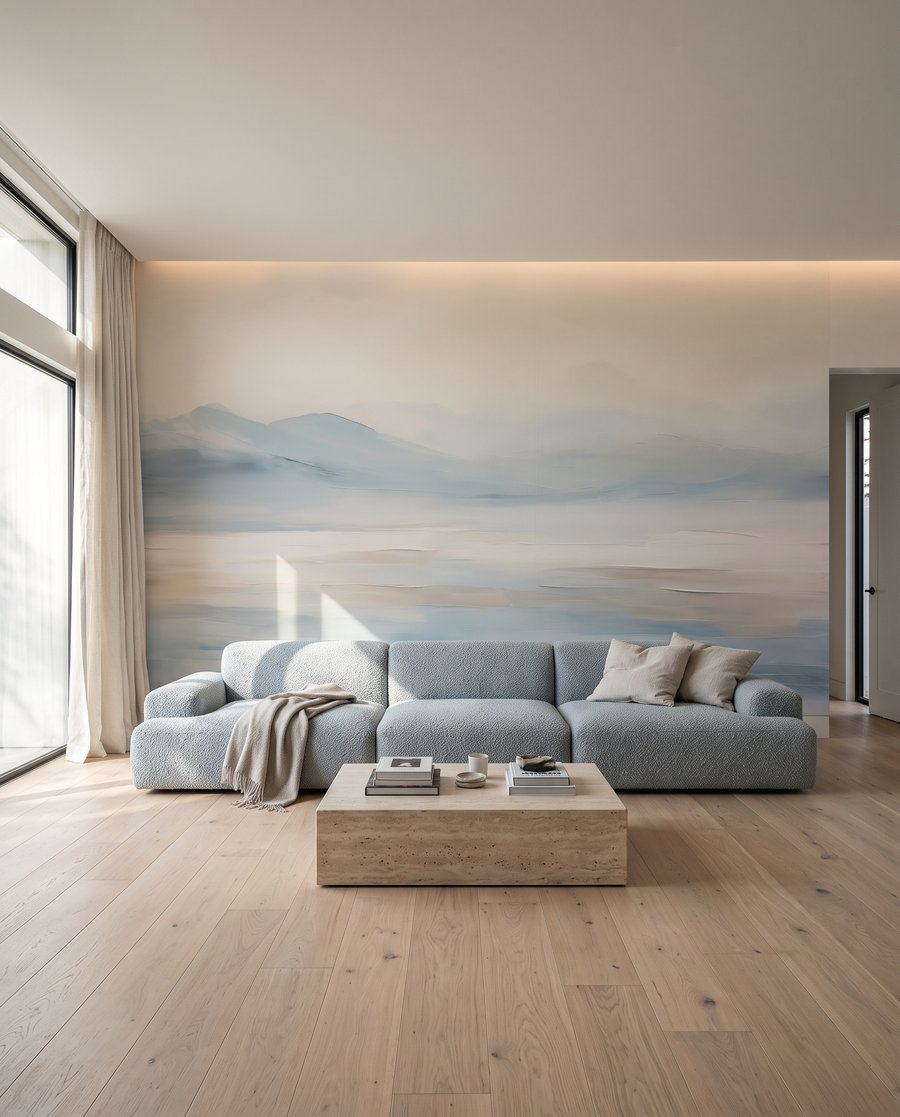 Agua en horizonte pastel — interior 3
