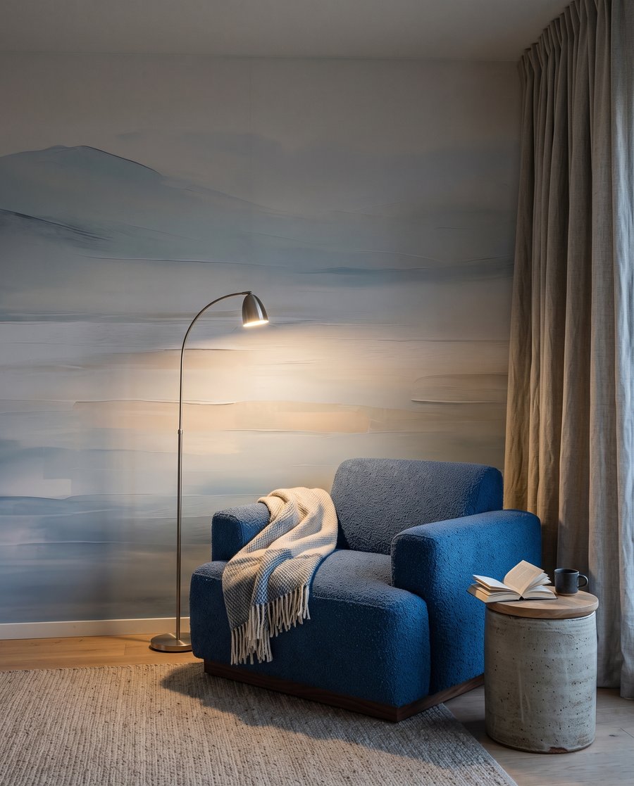 Agua en horizonte pastel — interior 4