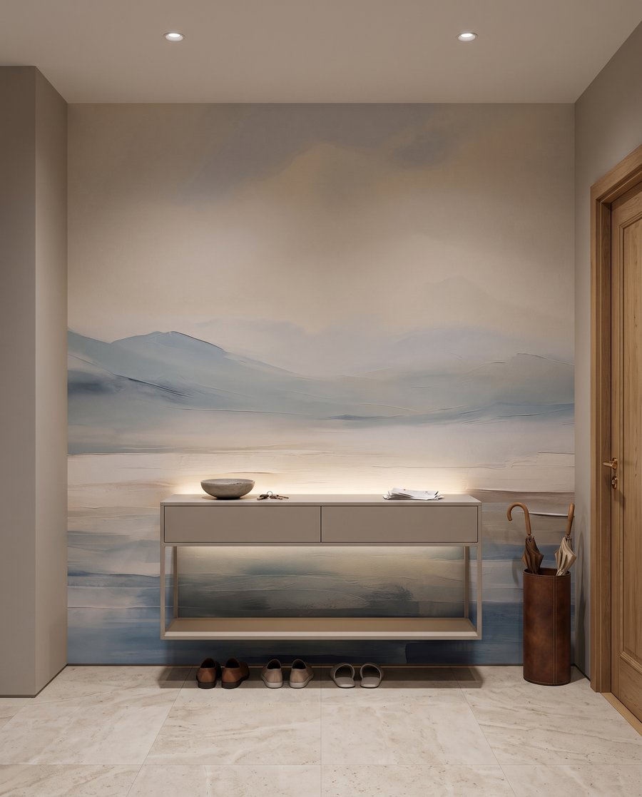 Agua en horizonte pastel — interior 5