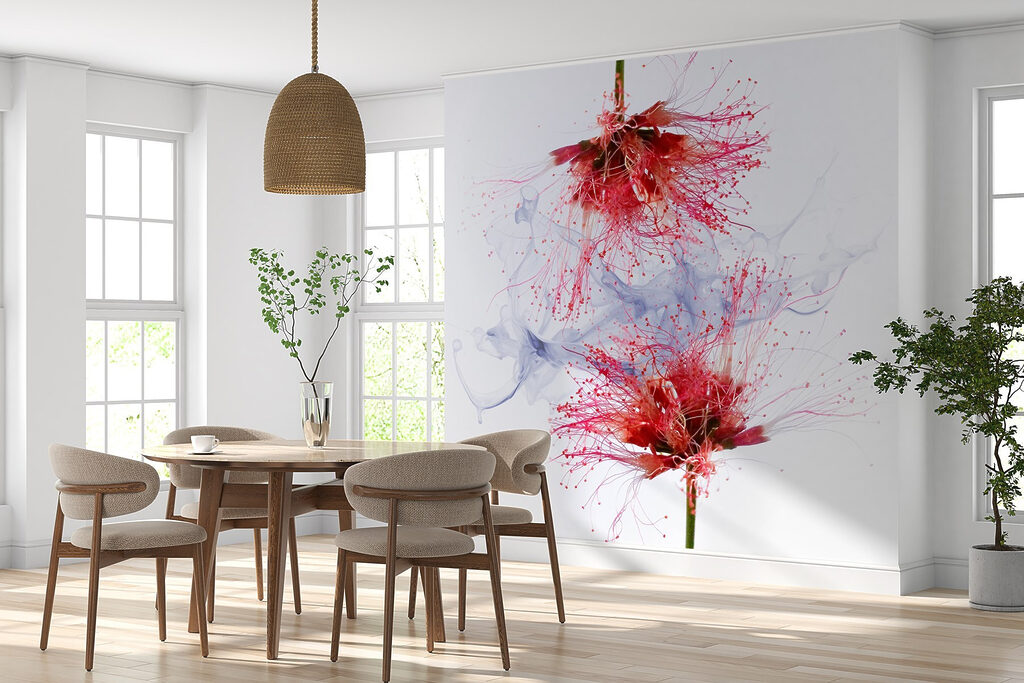 Flores esponjosas con tinta — interior 1