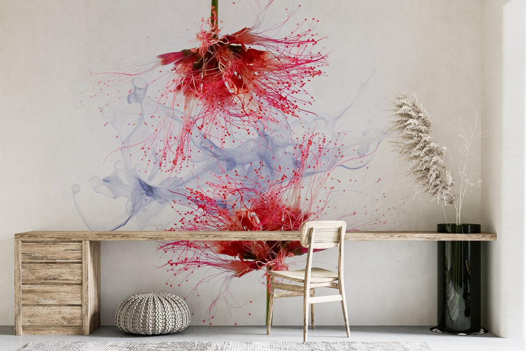 Flores esponjosas con tinta — interior 3