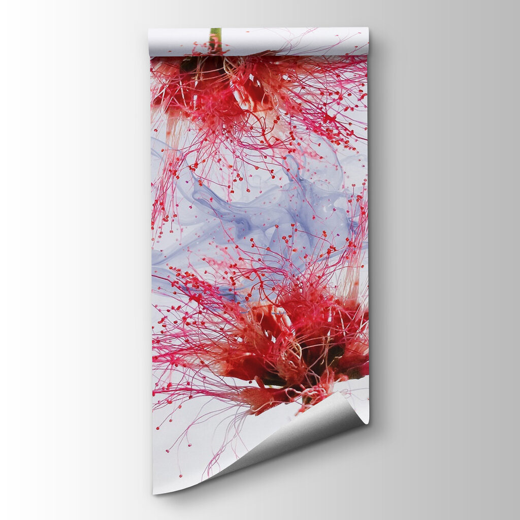 Flores esponjosas con tinta — vista del producto