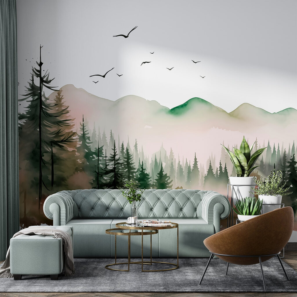 Pinar con pájaros — interior 1