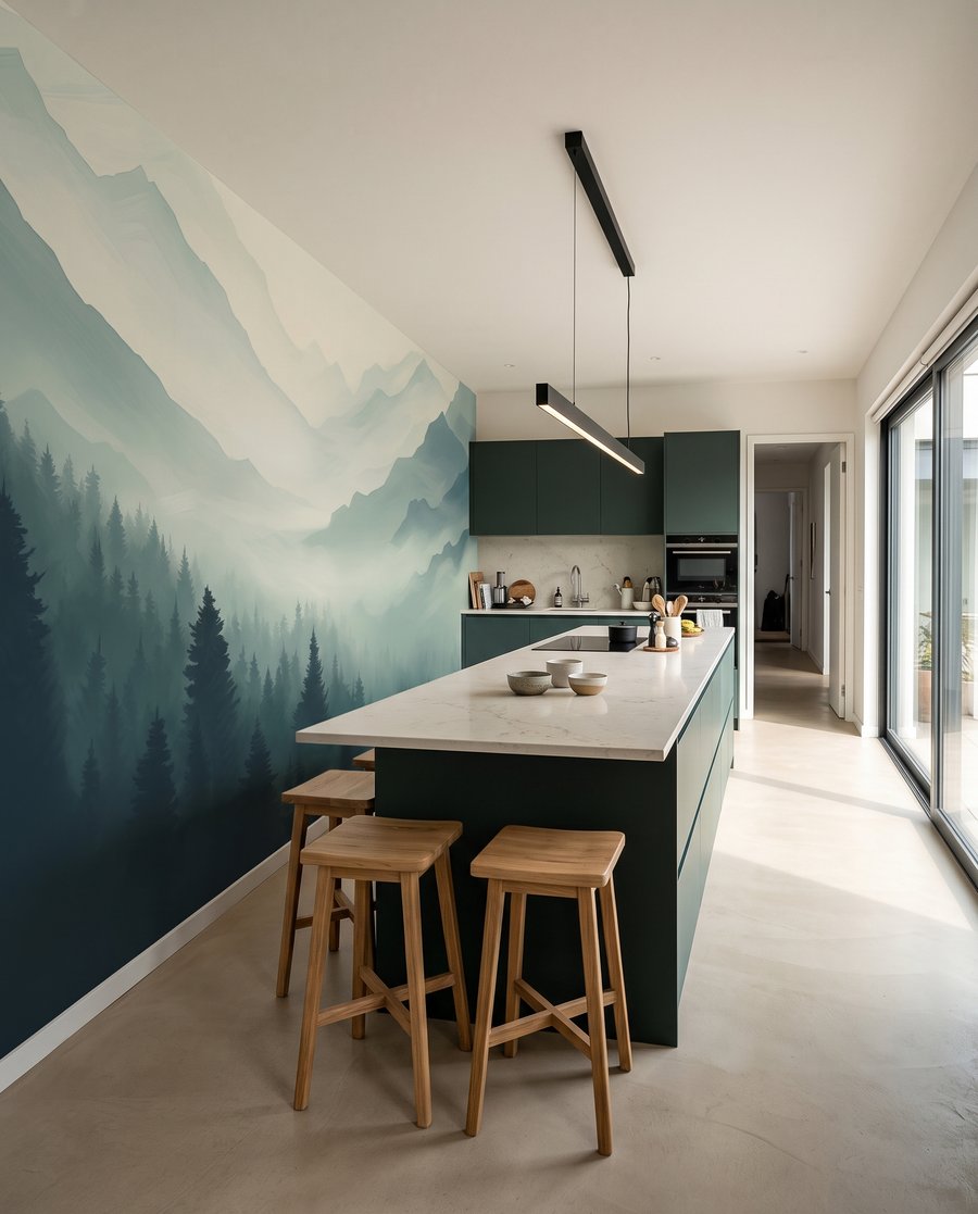 Pinos entre montañas — interior 5