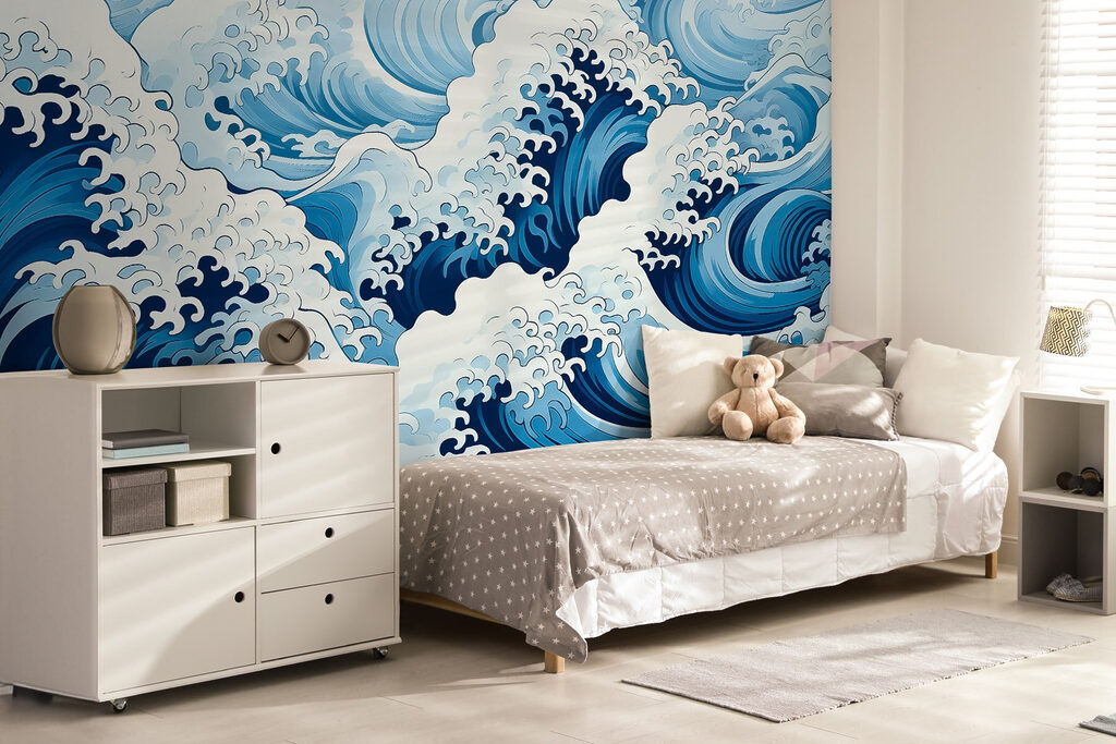 Olas azules con espuma — interior 2
