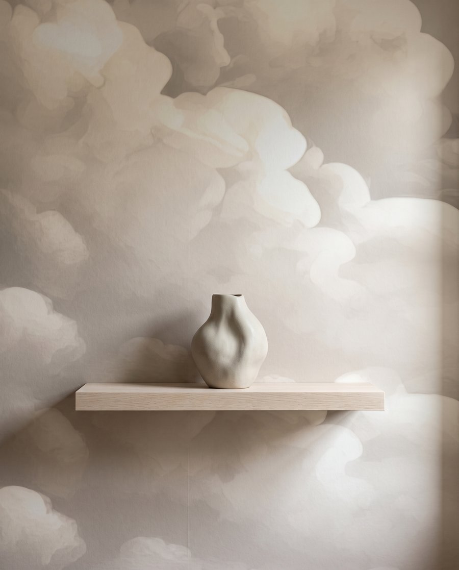 Nubes con luz suave — detalle