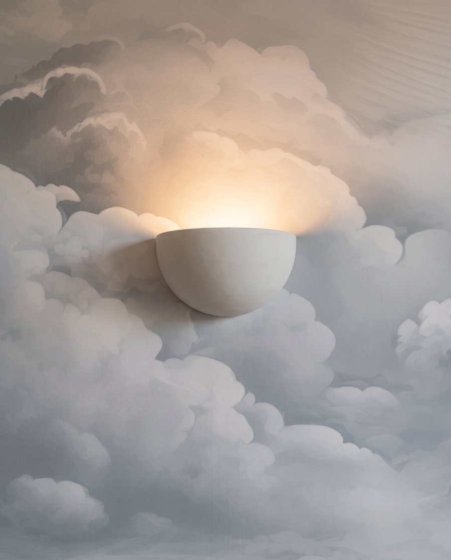 Nubes con luz suave — detalle