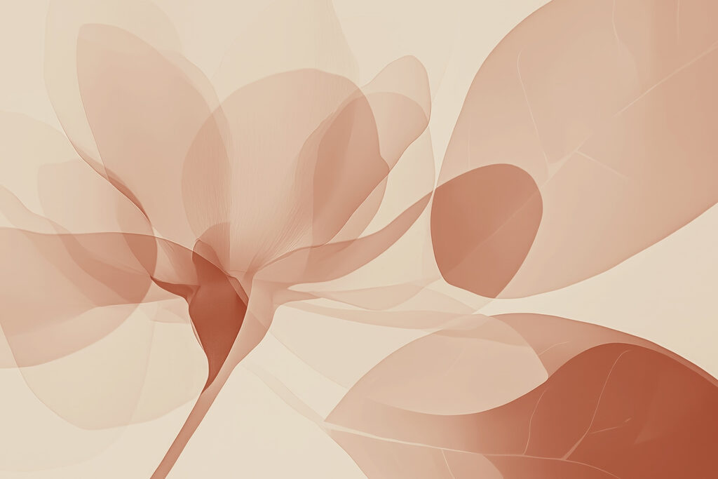 Flor translúcida — diseño completo