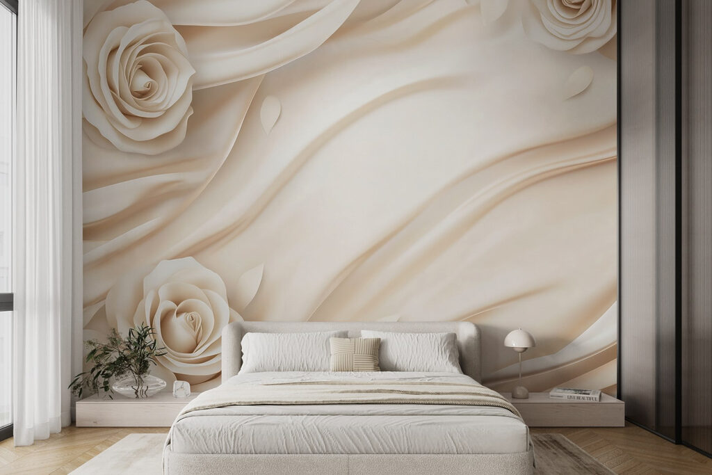 Rosas en curvas blancas — interior 3