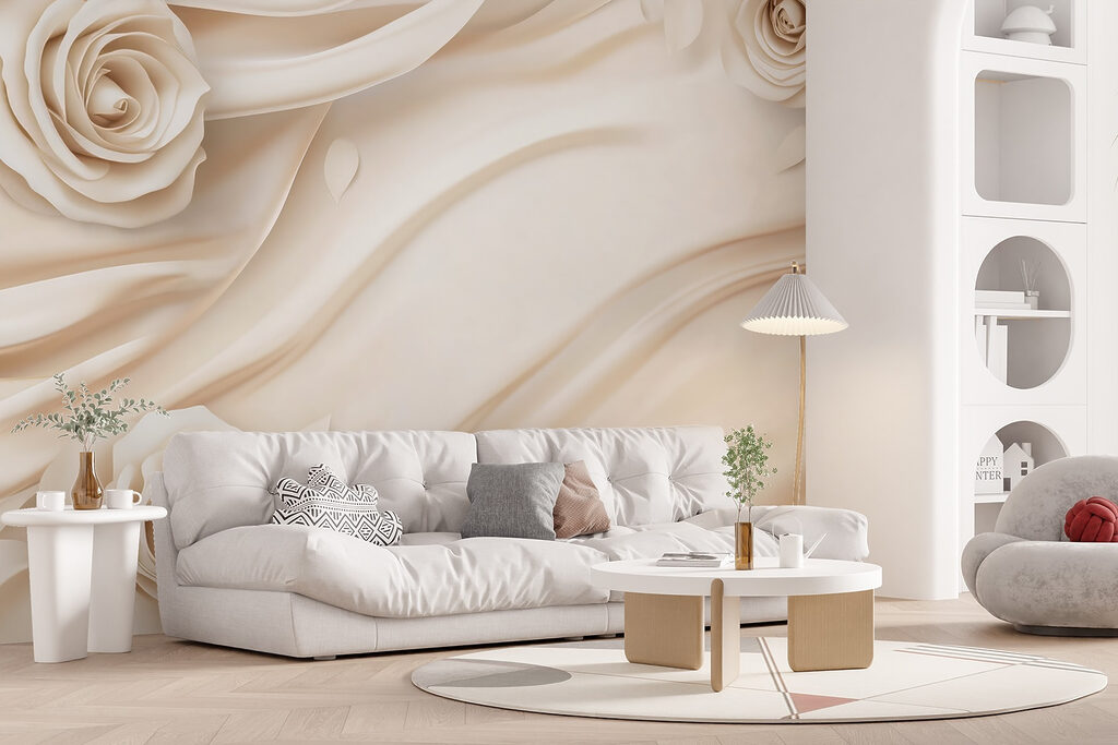 Rosas en curvas blancas — interior 5
