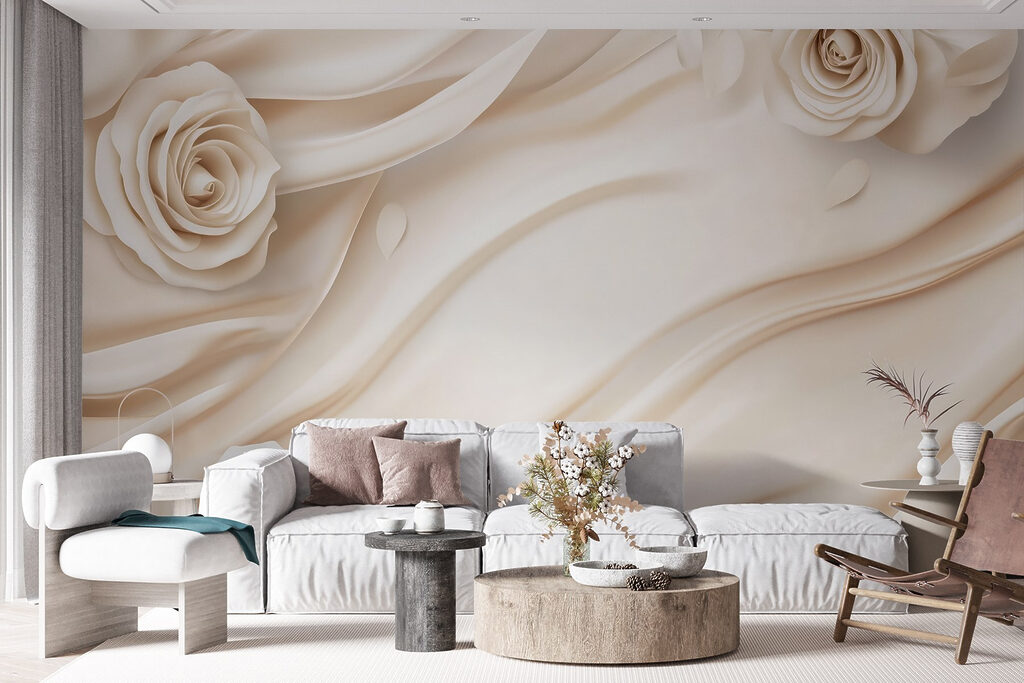 Rosas en curvas blancas — interior 6