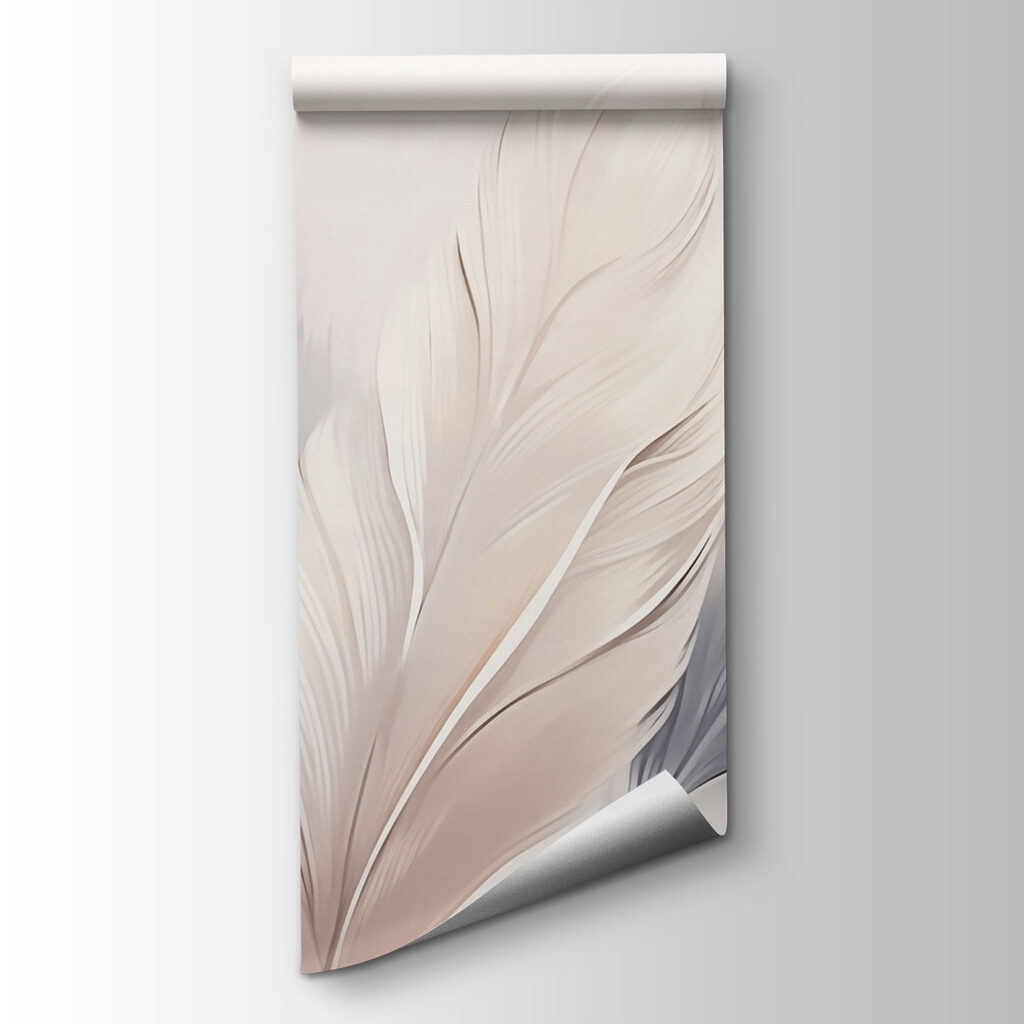 Plumas crema y grises — vista del producto