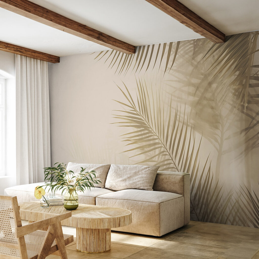 Palmas con sombras suaves — interior 1