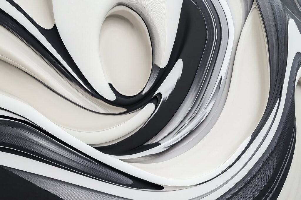Cintas blanco y negro — diseño completo