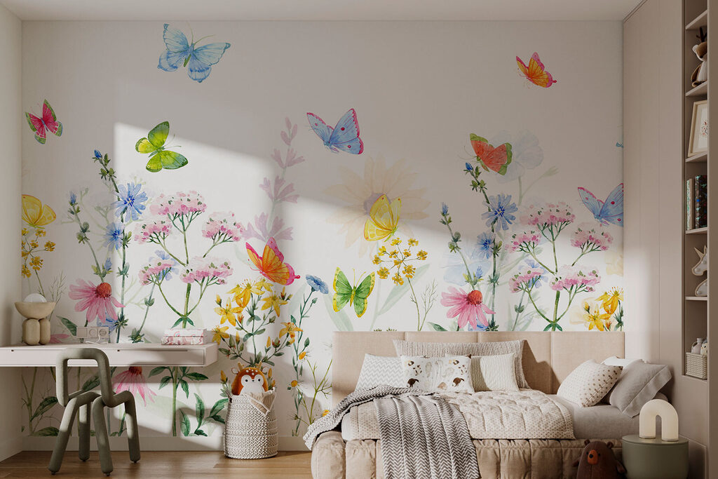 Mariposas y flores silvestres — interior 1
