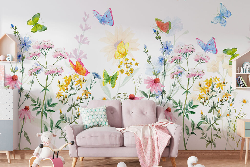 Mariposas y flores silvestres — interior 3