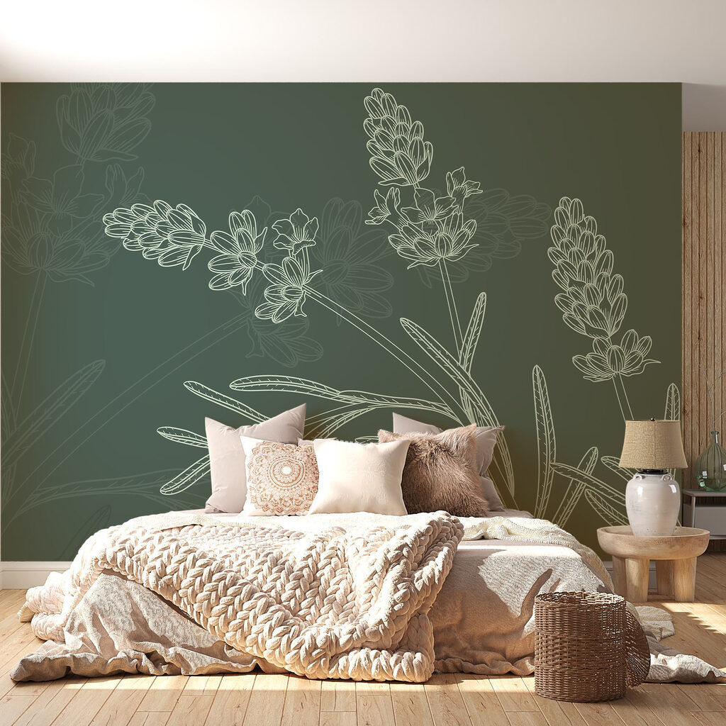 Racimos de flores dibujados — interior 1