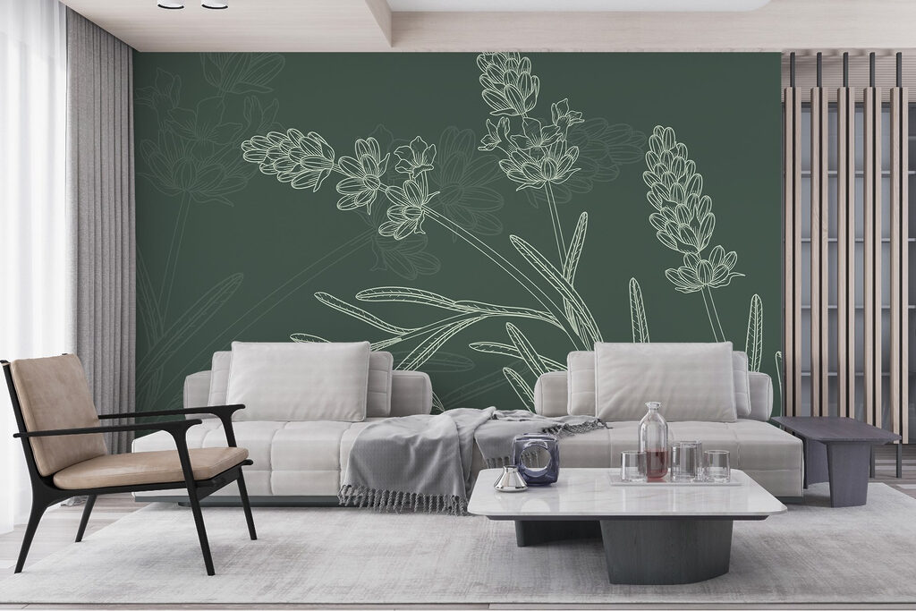 Racimos de flores dibujados — interior 2
