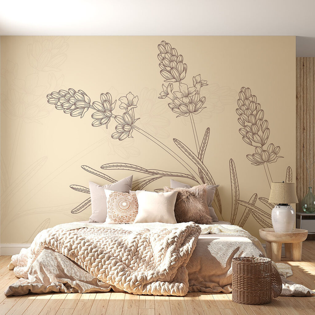 Racimos de flores dibujados — interior 1