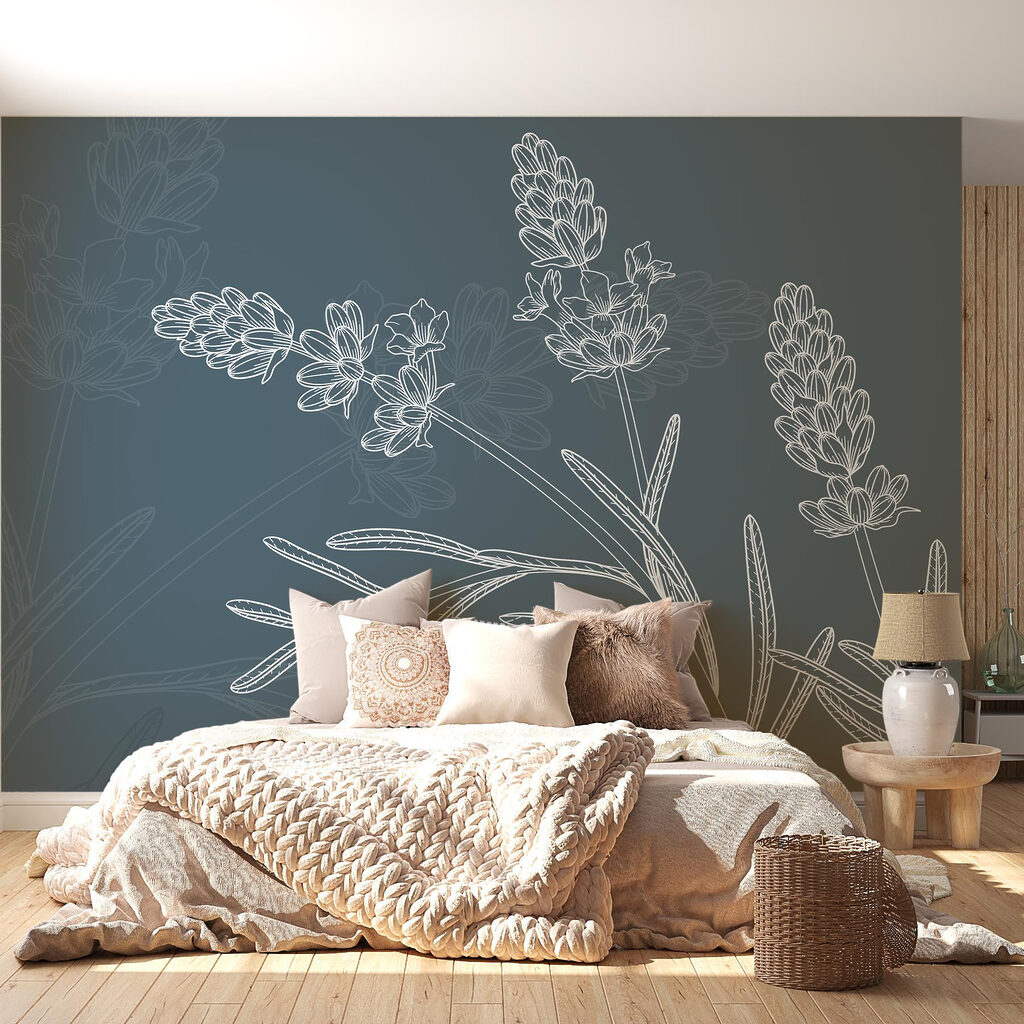 Racimos de flores dibujados — interior 1