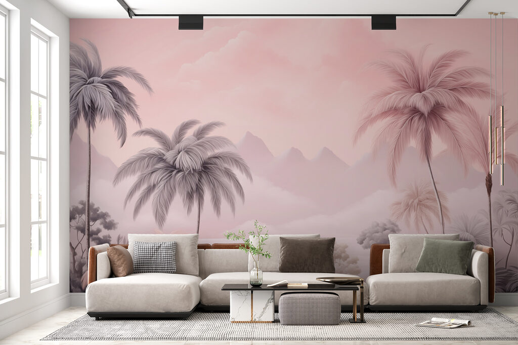 Palmeras en lejanía rosa — interior 2