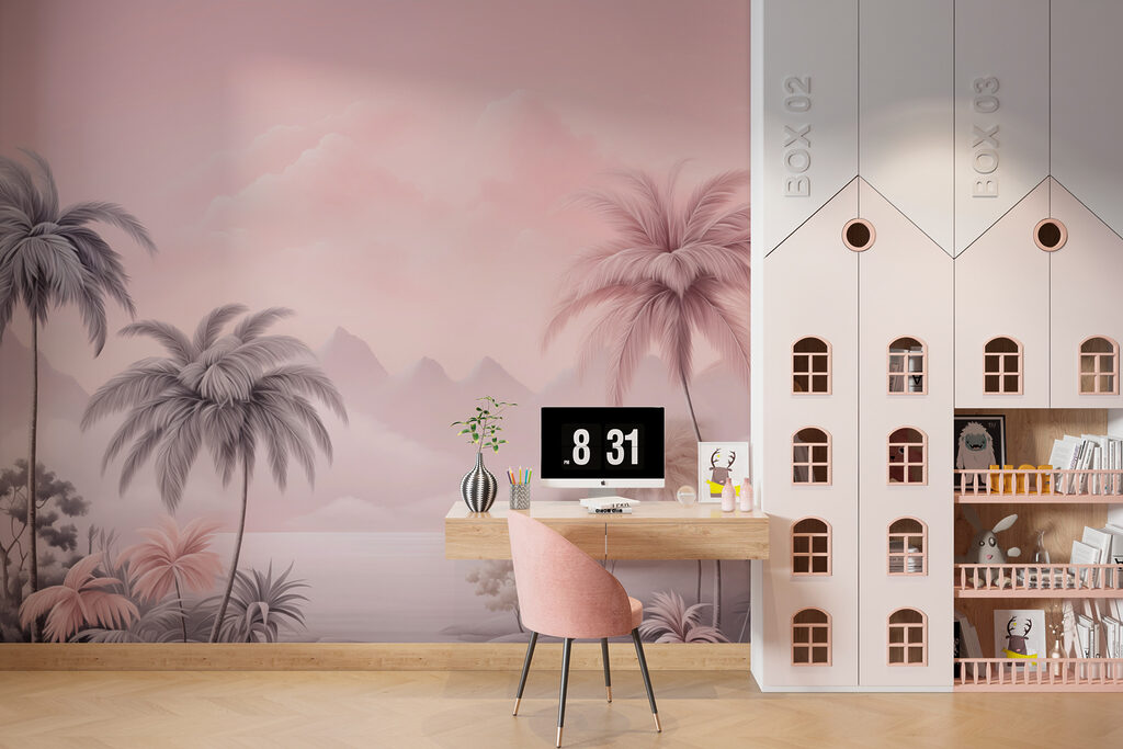 Palmeras en lejanía rosa — interior 5