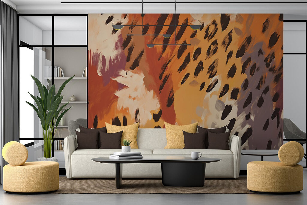 Manchas de pintura cálida — interior 1
