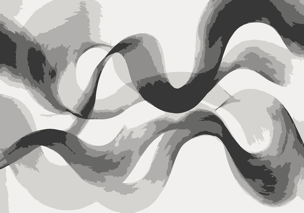 Trazos anchos en movimiento — diseño completo