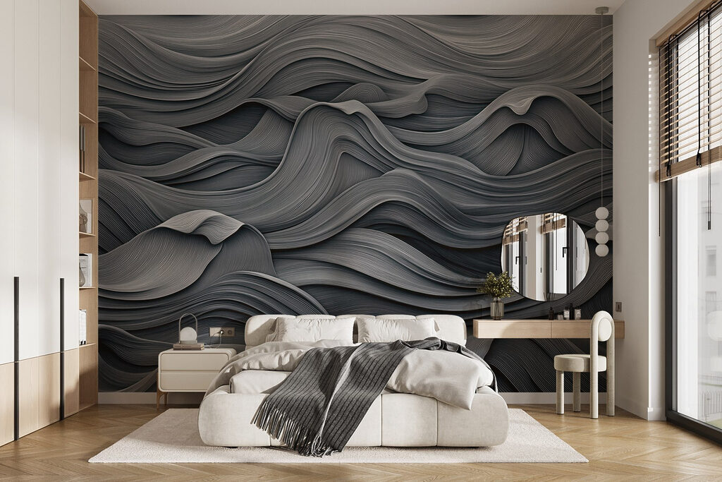 Olas en capas en un interior