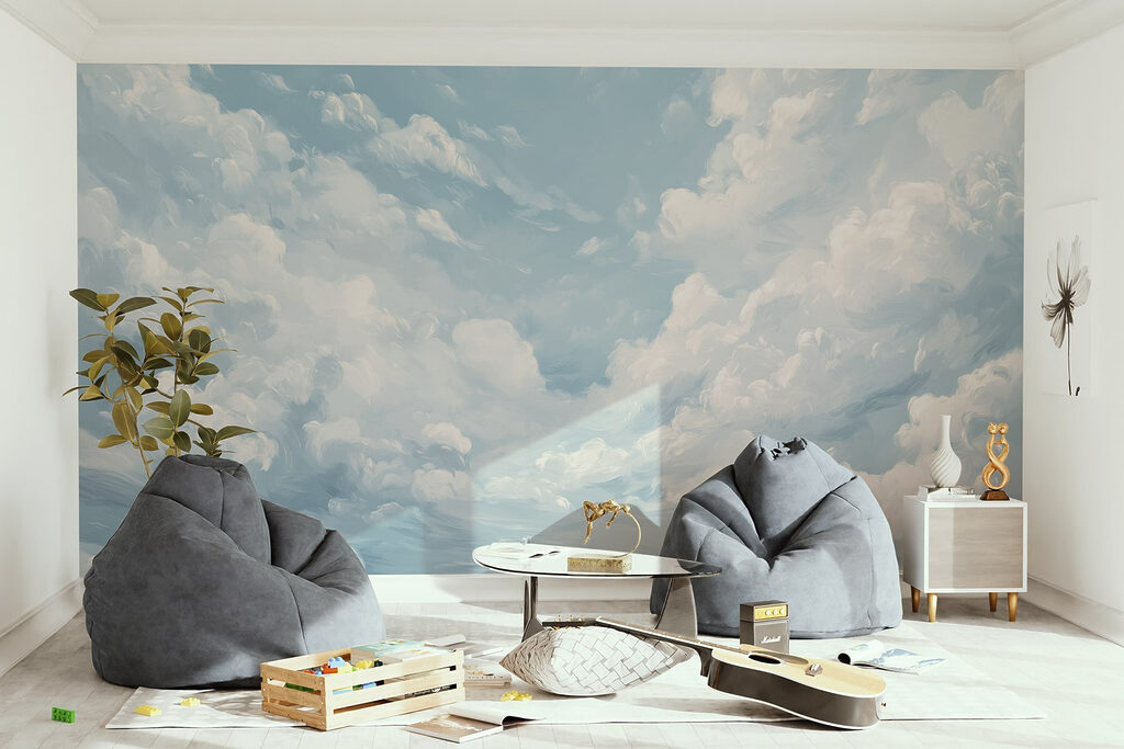 Nubes en cielo azul — interior 2
