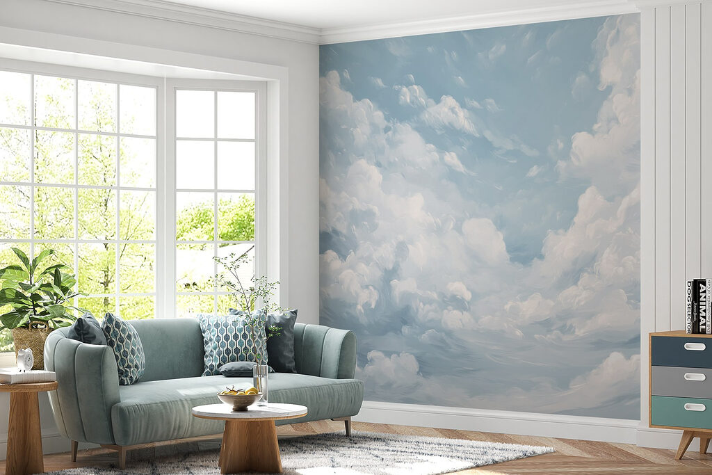 Nubes en cielo azul — interior 4