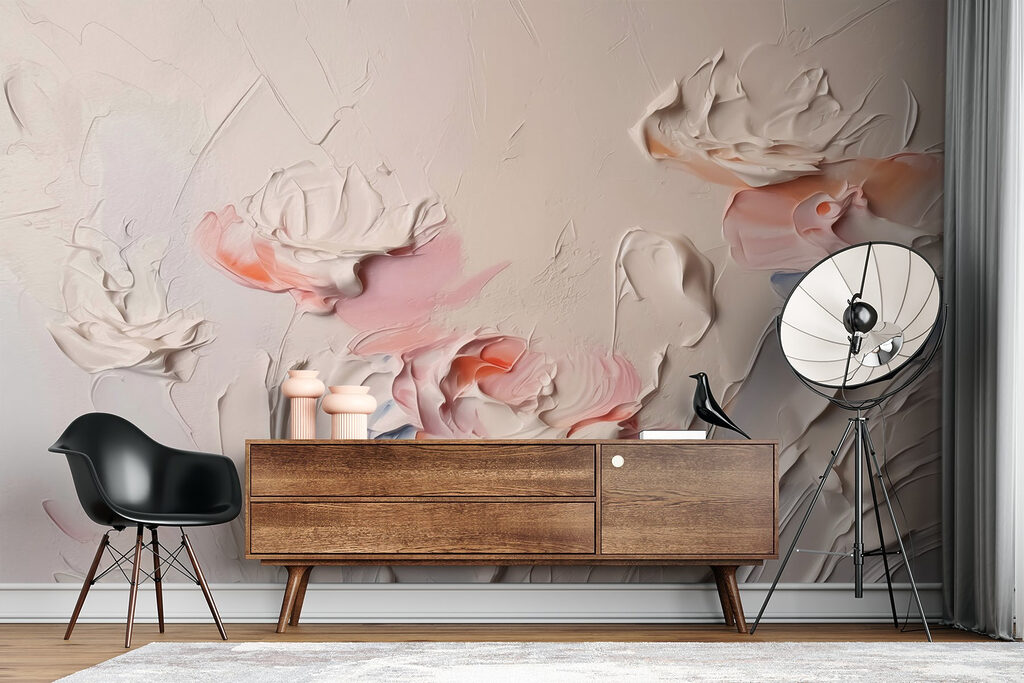 Flores rosas pintadas — interior 2