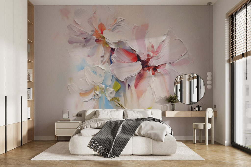 Flores de pincelada gruesa — interior 1