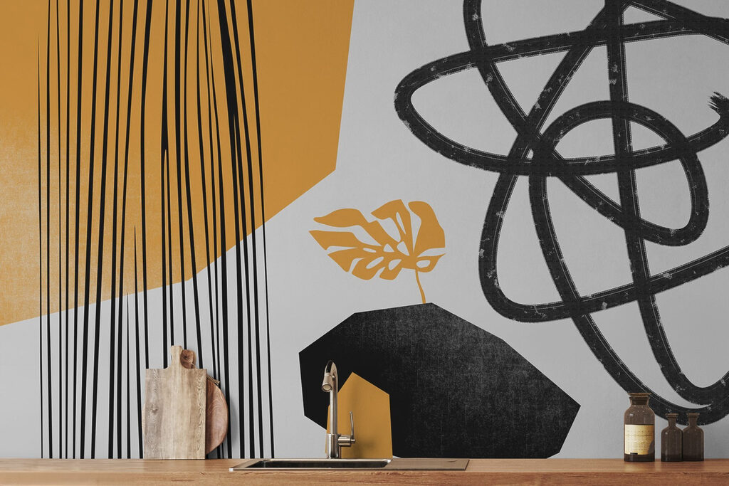 Ocre entre rayas negras — interior 2