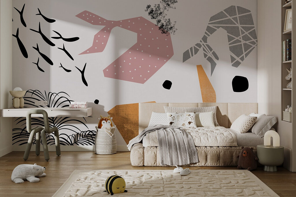 Palmas sobre rosa — interior 2
