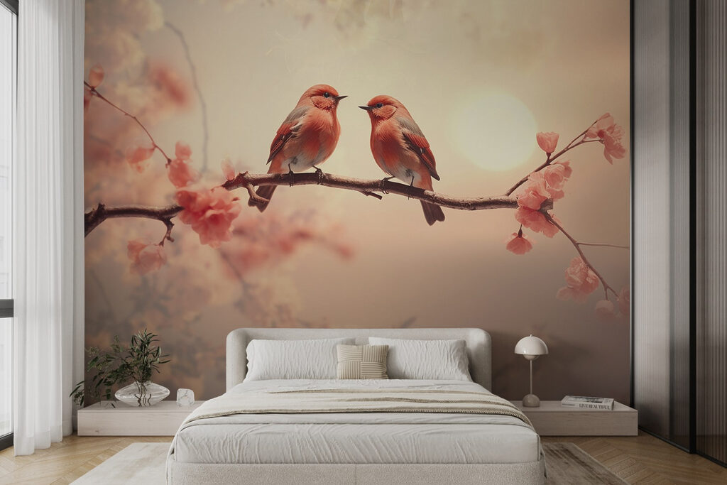 Pareja de pájaros — interior 2