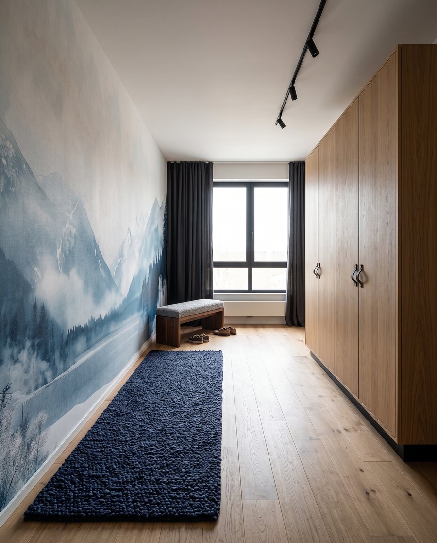 Lago invernal en niebla — interior 3