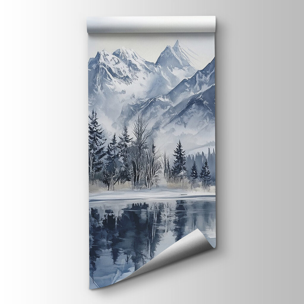 Reflejos de montaña invernal — vista del producto