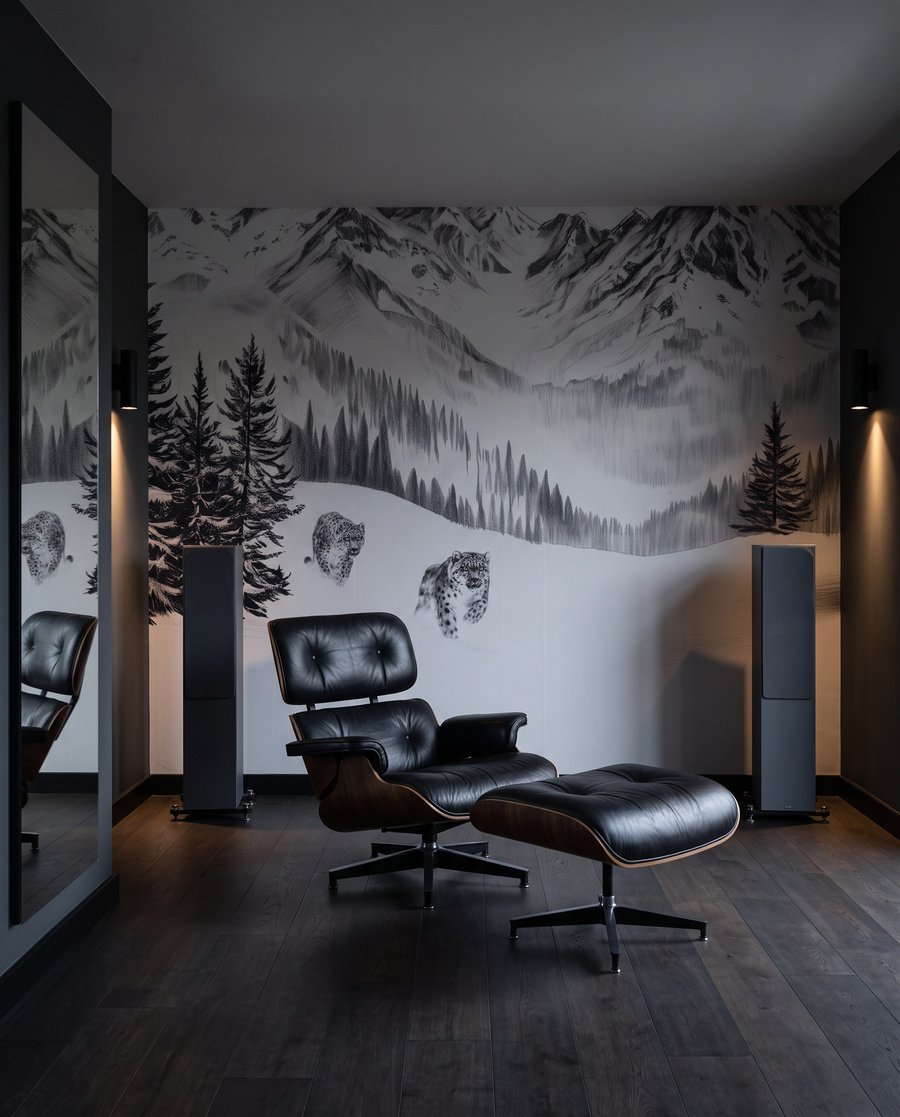 Pájaro sobre cumbres nevadas — interior 3