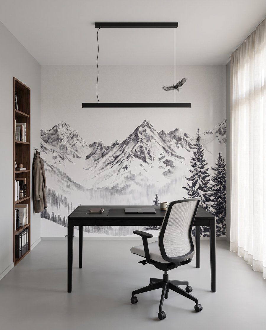 Pájaro sobre cumbres nevadas — interior 6