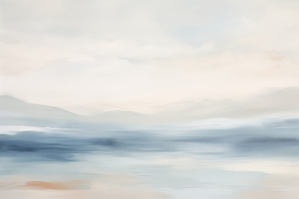 Mar azul difuminado — diseño completo