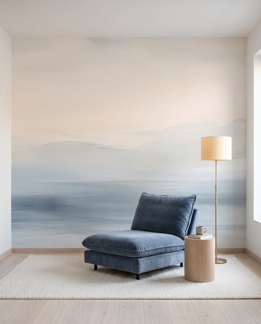 Mar azul difuminado — interior 4