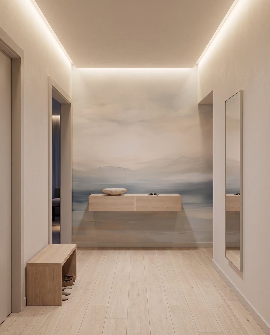 Mar azul difuminado — interior 5