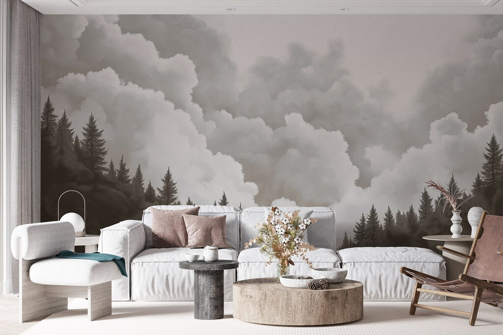 Pinos bajo nubes altas — interior 4