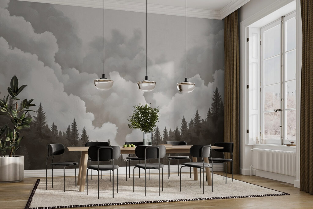 Pinos bajo nubes altas — interior 5